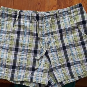 Plaid Green/Blue Shorts